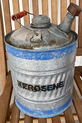 Vintage Galvanized Metal Kerosene Can 2gal. Circa 1930s • $26