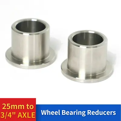 For Harley ID 25mm Wheel Bearing Reducers To 3/4  Axle Reducer Spacers Adapters • $11.99