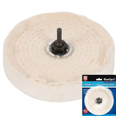 £9.79 • Buy Bluespot 150mm Buffing Polishing Cloth Cotton Mop Wheel Pad For Power Drill