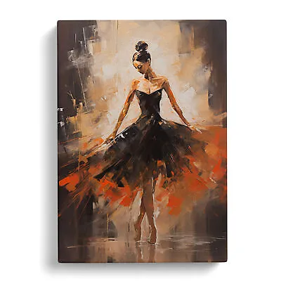 Ballet Dancer Gestural Canvas Wall Art Print Framed Picture Decor Living Room • £24.95