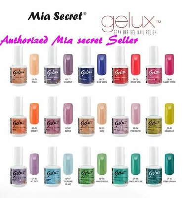 Mia Secret Gelux Nail Polish 0.5 Oz UV GEL-SOAK OFF GEL POLISH • $12.50