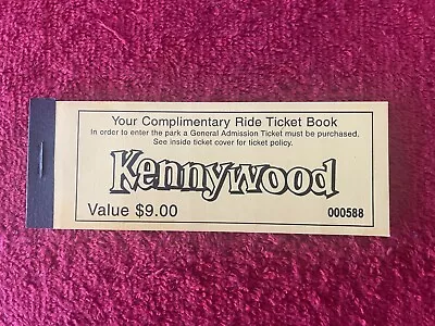 2002 KENNYWOOD PARK Complimentary Ticket Book UNUSED New Mint • $27.95