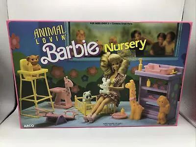 Animal Lovin’ Barbie Nursery Set Vintage Mattel 1989 NEW • $89.99