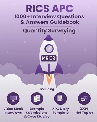 Rics Apc 1000+ Questions & Answers - Quantity Surveying & Construction • £14.99