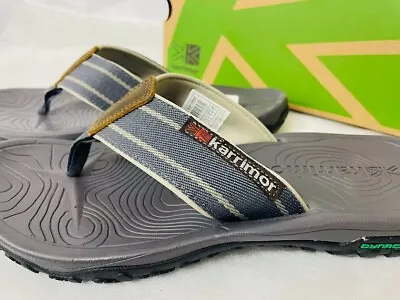 Karrimor Lounge-FlipFlop-Sliders Mens Blue/Grey/Black UK 7-US 8-EU 41(26cms) • £24.95