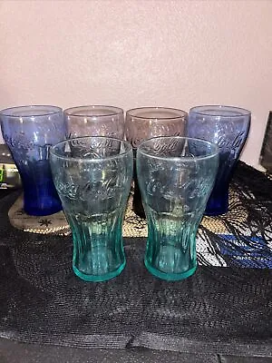 Set Of 10 Vintage McDonald's Coca Cola Glasses Different Colors • $50