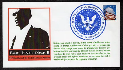 2009 1st Obama-Biden Inauguration - Unknown-Maker WDC Inaugural Cover NR716 • $2.95