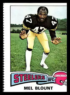1975 Topps #12 Mel Blount Ex-Mint RC Rookie Steelers Miscut • $10