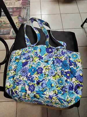 Vera Bradley Blue Paisley Quilted Purse Handbag Tote Bag • $24.95