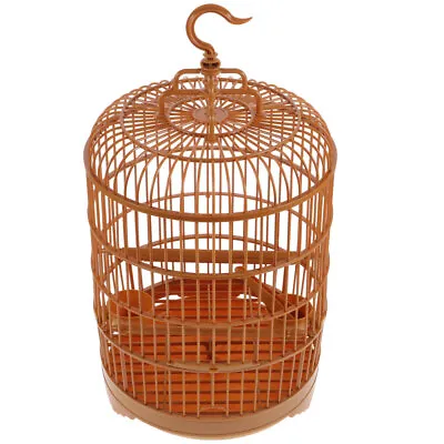 Vintage Hanging Bird Cage Set - Round Travel Budgie Keeping Cages • $28.99