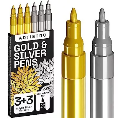 Metallic Acrylic Paint Pens For Rock Painting Stone Ceramic Glass Wood  • $24.28