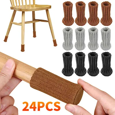 $11.99 • Buy 24X Table Chair Leg Floor Protectors Knit Socks Sleeve Furniture Feet Cover AU