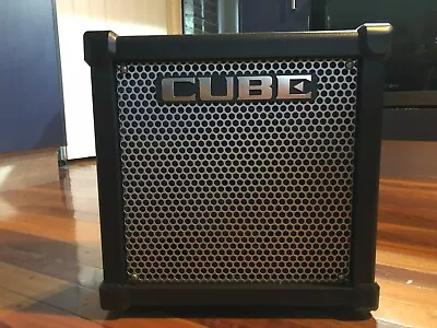 Black Solid State Roland Cube 20GX Guitar Amp - Like New Condition • $200