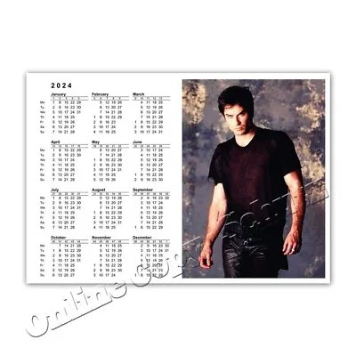 Ian Somerhalder + Vampire Diaries + Pocket Calendar / Calendar 2024 • £3.07