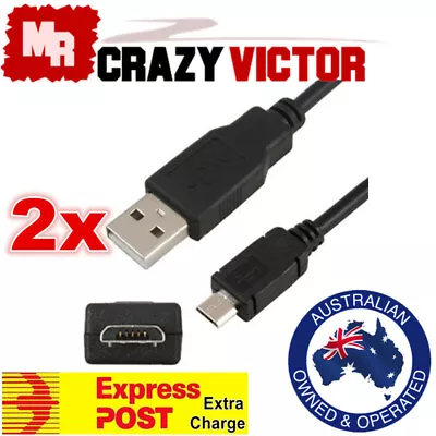 $5.95 • Buy 2x Charger Charging Cable Cord Sync USB Power For PS4 PLAYSTATION 4 CONTROLLER