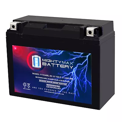 Mighty Max YTX24HL-BS 12V 21AH Battery For Yamaha XV1100 Virago (All) 1986-1999 • $59.99