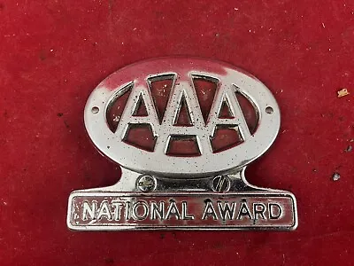 Aaa National Award Bumper/license Plate Emblem • $40