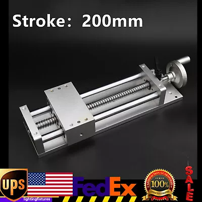 Manual Sliding Table X/Y/Z Axis Linear Rail Stage CNC SFU1605 L=200mm Strokes • $96.90