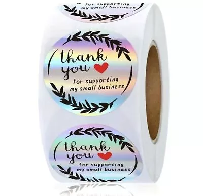 Thank You Labels / Stickers For Businesses Gifts And Crafting • £1.09