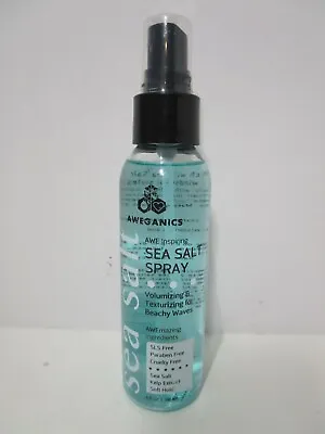 $9.99 • Buy Aweganics SEA SALT SPRAY, Hair Texturizing For Beachy Waves 4 Fl. Oz. NEW 