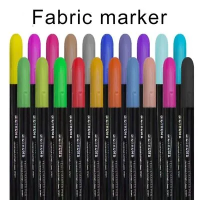 Art Graffiti Textile Paint Pen Fabric Marker Pen Painting Tools T-shirt Markers • £11.46