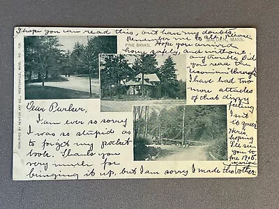 Massachusetts MA Malden Pine Banks PMC PM 1904 • $8