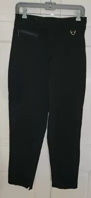 EBTEK EDDIE BAUER Schoeller Black High Waist Stretch Nylon Ski Snow Pants 8 • $19.99