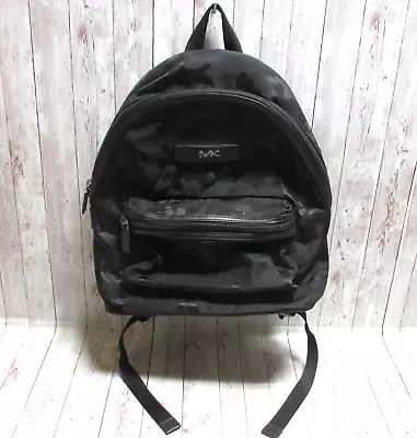 Michael Kors Backpack Black Camo Kent Zip Around Pockets Logo • $98.88