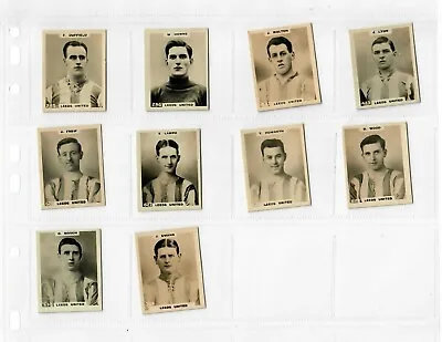 £17.50 • Buy Leeds United F.C - Pinnace Footballers -1922 - 10 Cigarette Cards