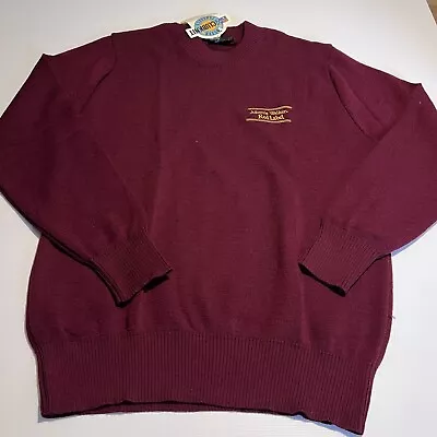 Vintage Johnnie Walker Red Label Woollen Jumper Mens Size L  NWT Australian Made • $49.90