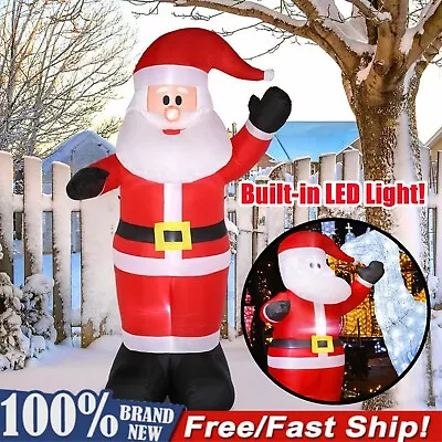 $26.99 • Buy Large Inflatable Santa Claus Outdoor Indoor Yard Christmas Decoration With LED