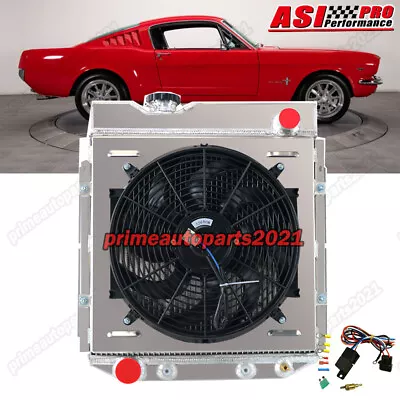 4 ROW Aluminum Radiator+Shroud Fan+Relay For 1961-1965 FORD Econoline V8 SWAP AT • $229