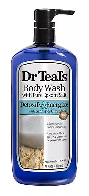 Dr. Teal's Pure Epsom Salt Body Wash Detox 24 Fluid Ounce • $16.09