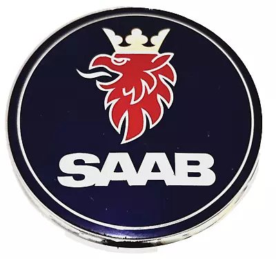 03 04 05 06 07 08 09 10 Saab 9-3—Front Hood Badge Emblem 12785870 • $28.88