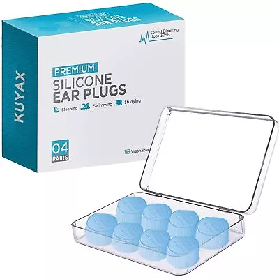 Ear Plugs For Sleeping Reusable Silicone Moldable Noise Cancelling Sound Blo... • $23.73