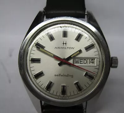 Vintage Mens Hamilton 17 Jewel Automatic 825 Day/date Wristwatch • $179.95