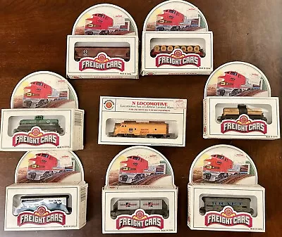 Bachman Vintage N Scale Locomotive & 7 Train Car Lot. Ex Cond. Union Pacific • $95