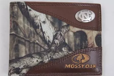 ZEP PRO North Carolina Tar Heels Mossy Oak Camo Bifold Wallet Tin Gift Box • $44