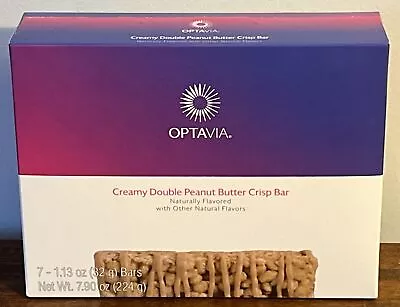 Optavia Creamy Double Peanut Butter Crisp Bar Box 7 Bars Best By 09/18/2024 New • $45.99
