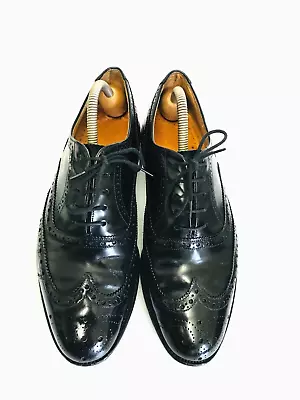 LOAKE Leather Wingtip Brogues Metal Tap Shoes Men's UK 6 Made In England • £34.95