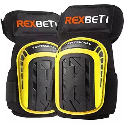 REXBETI Knee Pads For Work Construction Gel Tools Heavy Yellow  • $33.25