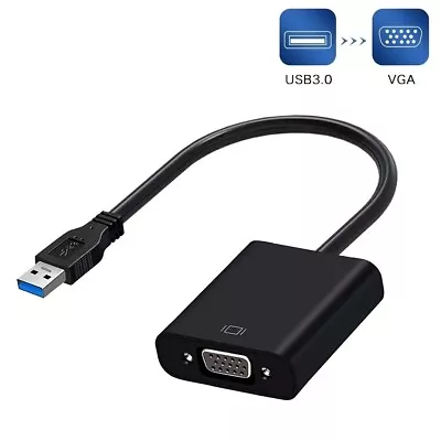 USB 3.0 To VGA Adapter Multi-Display Converter External Graphic Card For PC • $15.80