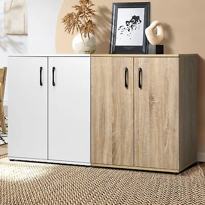 Oikiture Storage Cabinet Sideboard Freestanding Bathroom Cupboard Organiser • $89.90