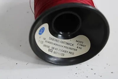 Dabond Antiwick Jockey Red Bonded Polyester Sewing Thread Canvas Upholstery • $20