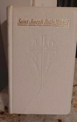 Saint Joseph Daily Missal White Leather 1961 Confraternity Ver. English/latin • $18.50