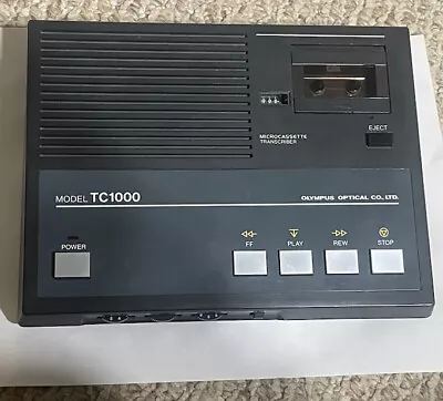 Olympus TC1000 Microcassette Dictation Transcriber Only Tested Great Condition • $25