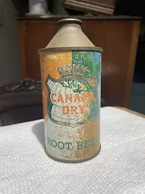Canada Dry Root Beer Cone Top Can 1950s Rusty Vintage Old New York NY • $1