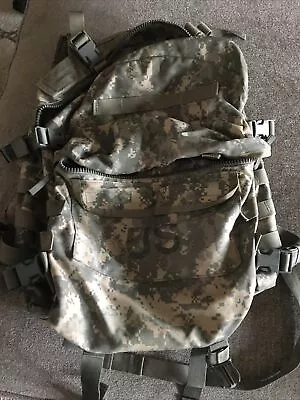 Usgi  Military Molle Ii Patrol Assault Pack W/ Stiffener 3 Day Backpack Acu • $17.75