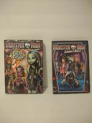 Monster High: Freaky Fusion DVD WITH CASE & COVER ART  Ghouls Rules Dvd • $11.95