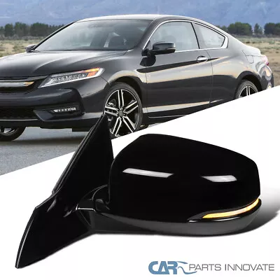 Fits Honda 13-17 Accord Power Heated 7 Pin Driver Side Mirror+LED Turn Signal • $77.95